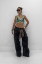 jeans modello cargo camouflage